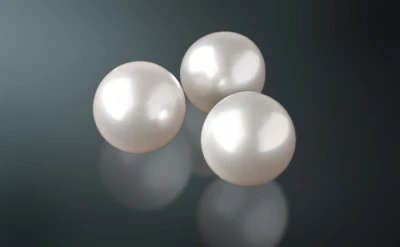 Жемчужина "Эдисон" круглая белая пресноводная 13-13,5 мм. Качество высокое АА+