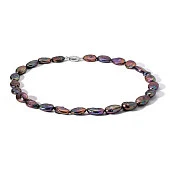 Ожерелье из черного барочного речного жемчуга. Жемчужины 11-12 мм